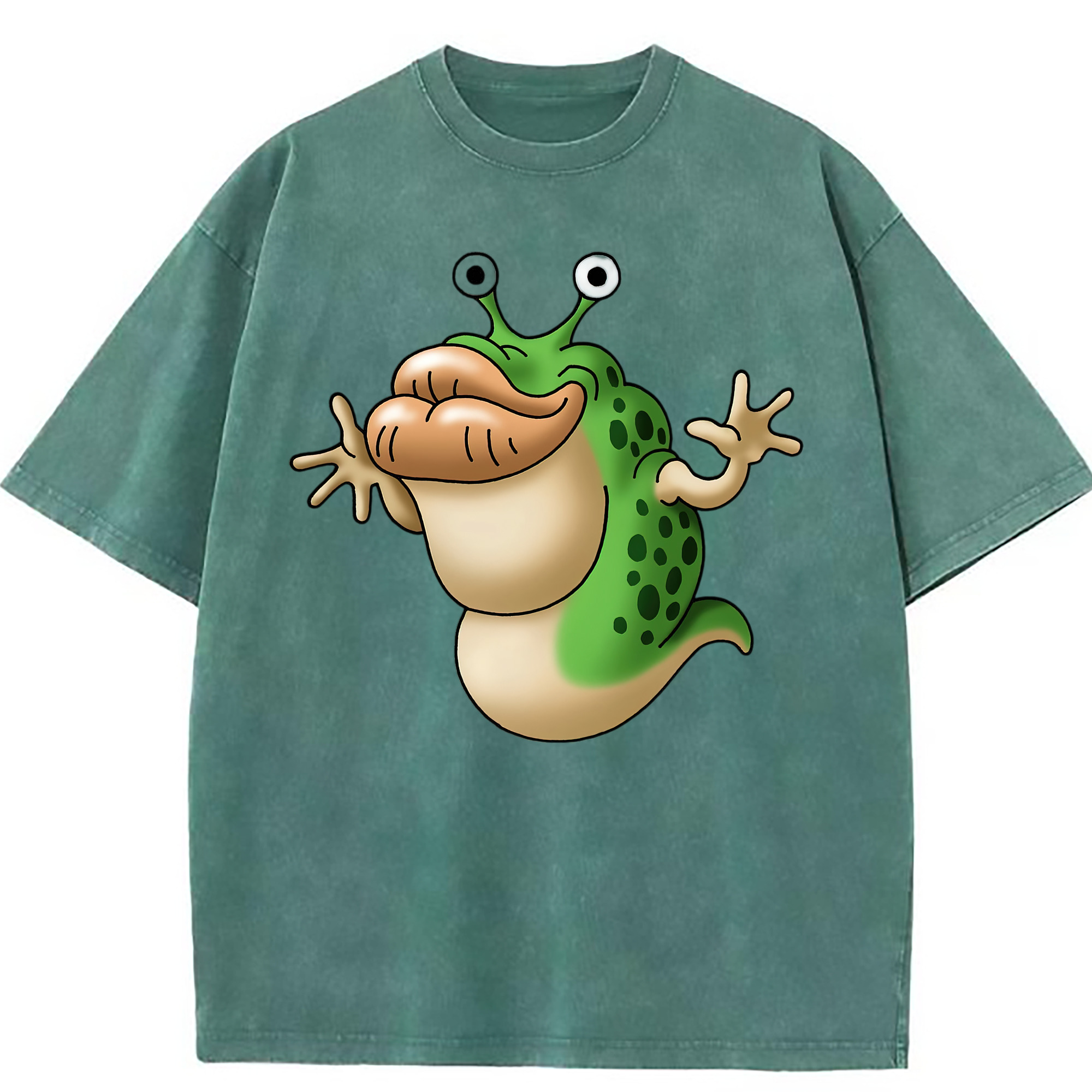 （画像用） ドラゴンクエスト Doragon Kuesuto Dragon Quest 綿100% ヴィンテージ風 半袖Tシャツ（フロントプリント）